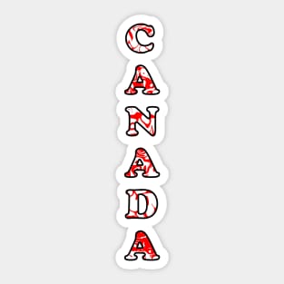 VERTICAL Canada Day Sticker